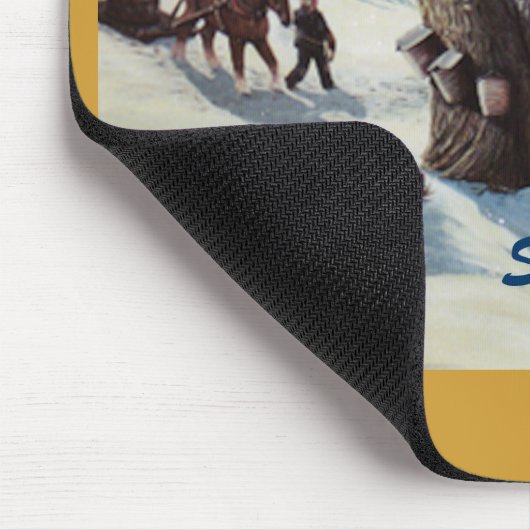 Mausunterlage witgh "ZuckerBretterbude" Entwurf Mousepad (Ecke)