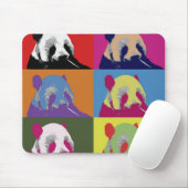 Mausunterlagen der Panda-Pop-Kunst-2 Mousepad (Mit Mouse)