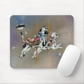Mausunterlagen - Karussell-Katzen QUADRAT Mousepad (Mit Mouse)