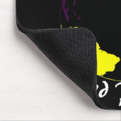 Mausunterlageschwarzes Mousepad (Ecke)