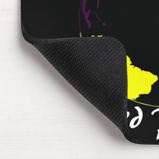 Mausunterlageschwarzes Mousepad (Ecke)