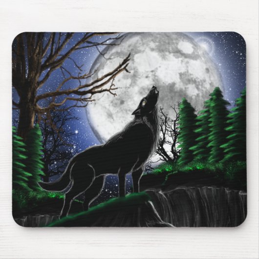 Mausunterlagewolf Mousepad (Vorne)