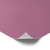 Mauve 5 Table Wedding Chart Poster (Ecke)