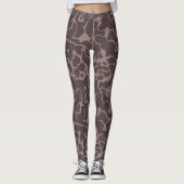 Mauve Abstrakt Leggings (Vorderseite)