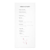 Mauve Ampersand Hochzeit | Programm | QR Code (Hinten)