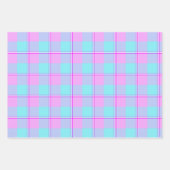 Mauve and Coastal Mist Plaid Geschenkpapier Set (Vorderseite 3)