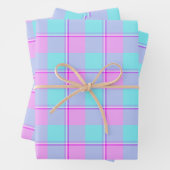 Mauve and Coastal Mist Plaid Geschenkpapier Set (Beispiel)