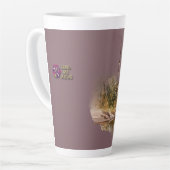 Mauve background Deer Scene (matches with journal) Milchtasse (Linke Ecke)