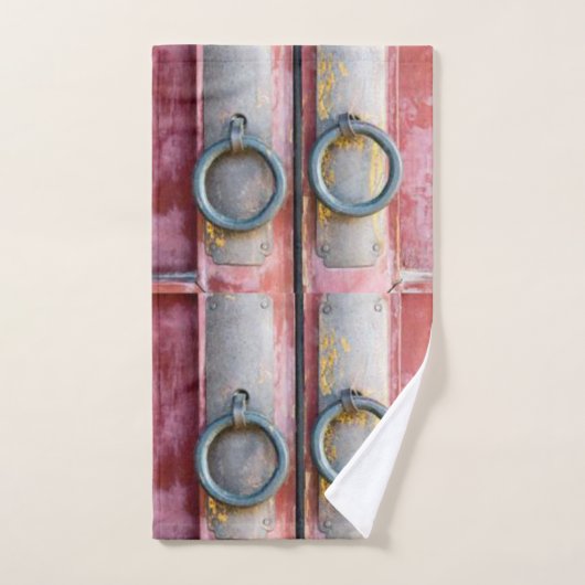 Mauve Badezimmer Handtuchhalter sperren Set (Handtuch)