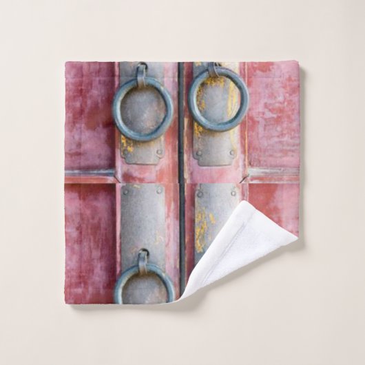 Mauve Badezimmer Handtuchhalter sperren Set (Waschlappen)