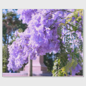 Mauve Bell Tree Geschenkpapier (Flach)