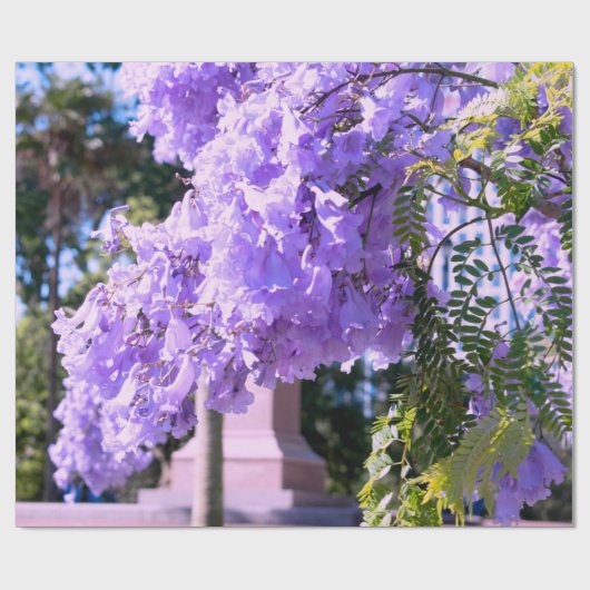 Mauve Bell Tree Geschenkpapier (Flach)