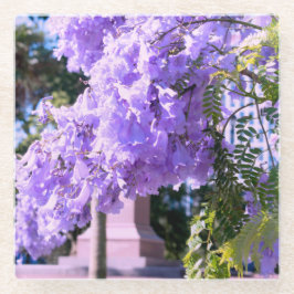 Mauve Bell Tree Glass Untersetzer