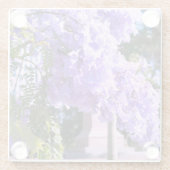 Mauve Bell Tree Glass Untersetzer (Rückseite)