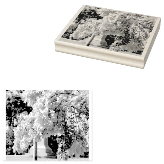 Mauve Bell Tree Gummistempel (Stempel)