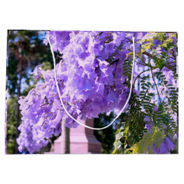 Mauve Bell Tree Paper Shopping Bag Große Geschenktüte