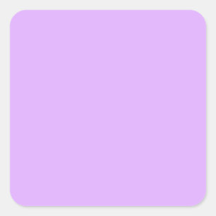 Mauve, blass violetter Hex-Code e0b0ff Quadratischer Aufkleber