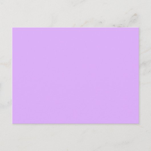 Mauve, blassvioletter Hex-Code e0b0ff Postkarte (Vorderseite)