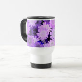Mauve Bloral Reisebecher (Vorderseite Links)