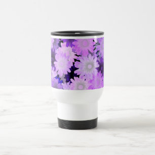 Mauve Bloral Reisebecher