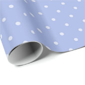 Mauve blue polka dot klassisches Geschenk Geschenkpapier (Rolleneckpunkt)