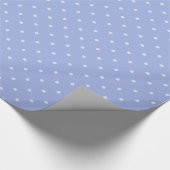 Mauve blue polka dot klassisches Geschenk Geschenkpapier (Ecke)