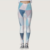 Mauve Blue Triangle A Leggings (Vorderseite)