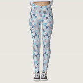 Mauve Blue Triangle C Leggings (Vorderseite)