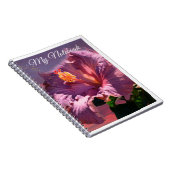 Mauve Blume - SpiralNotebook Notizblock (Rechte Seite)