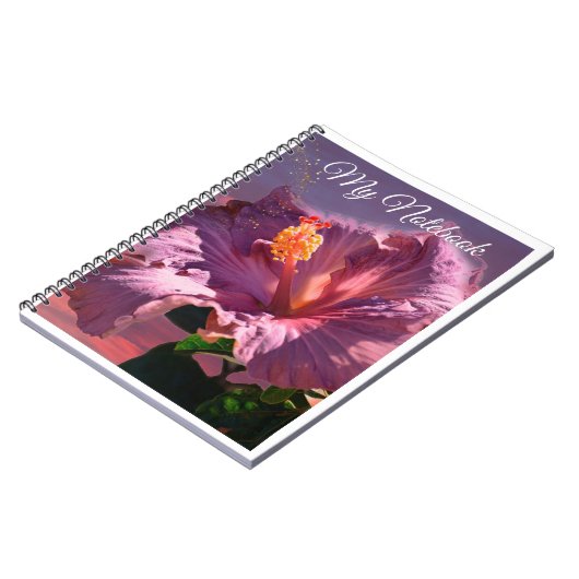 Mauve Blume - SpiralNotebook Notizblock (Linke Seite)