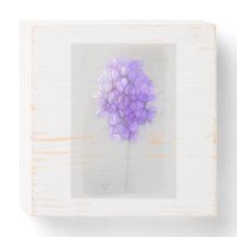 MAUVE BLUME Wood Box-Zeichen
