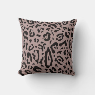 Mauve Blush Pink Cheetah Leopard Tierdruck Kissen