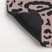 Mauve Blush Pink Cheetah Leopard Tierdruck Mousepad (Ecke)