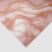 Mauve Blush Pink Red Gold Marmor Muster Seidenpapier (Ausschnitt)