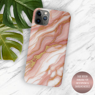 Mauve Blush Pink Rot Gold Marmor Kunst Muster Case-Mate iPhone Hülle