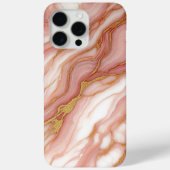 Mauve Blush Rosa Rotes Gold Marmordesign Case-Mate iPhone Hülle (Rückseite)