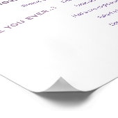 Mauve Boho Floral ✨ Funniest Weirest Game Poster (Ecke)