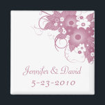 Mauve Bouquet Keepake Wedding Magnet<br><div class="desc">Mauve Bouquet Keepake Gastgeschenk Hochzeit Magnet</div>