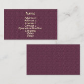 Mauve Bubbles Muster Elegante Visitenkarte (Vorne/Hinten)
