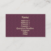 Mauve Bubbles Muster Elegante Visitenkarte (Vorderseite)