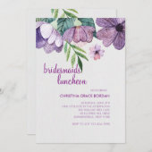 Mauve Buttercups Einladung (Vorne/Hinten)