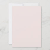 Mauve Champagner Gemalte Hochzeit Einladung (Rückseite)