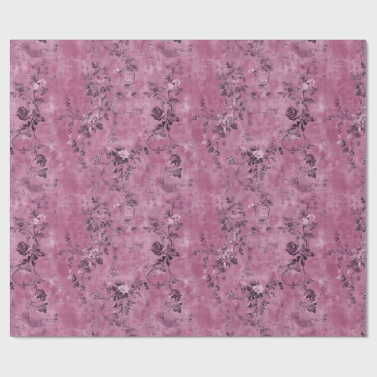 Mauve Chinoiserie Decoupage Geschenkpapier (Flach)