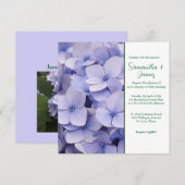 Mauve Chrysanthemum Wedding Einladung (Vorne/Hinten)