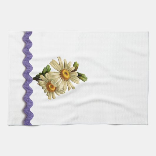 Mauve Daisy Geschirrtuch (Horizontal)