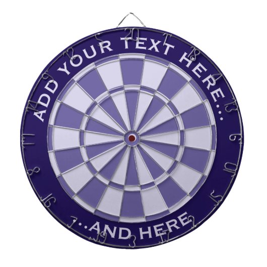 Mauve Dartboard mit benutzerdefiniertem Text Dartscheibe (vorne)