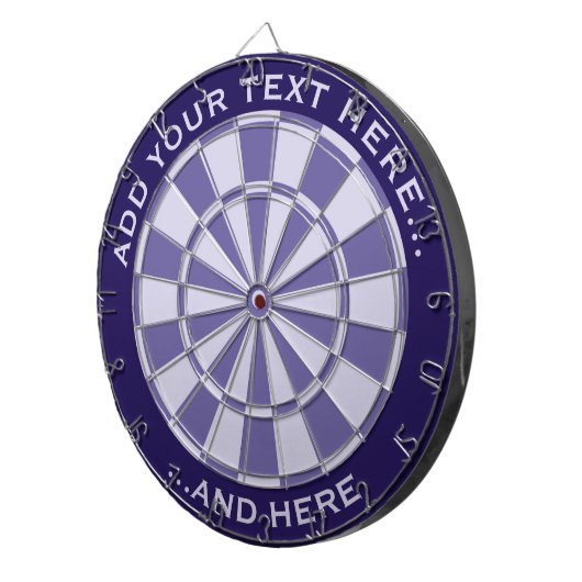 Mauve Dartboard mit benutzerdefiniertem Text Dartscheibe (Vorderseite rechts)