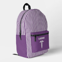 Mauve der Lila Streifen des personalisierten mediz