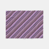 Mauve diagonale Streifen Fleecedecke (Vorderseite (Horizontal))