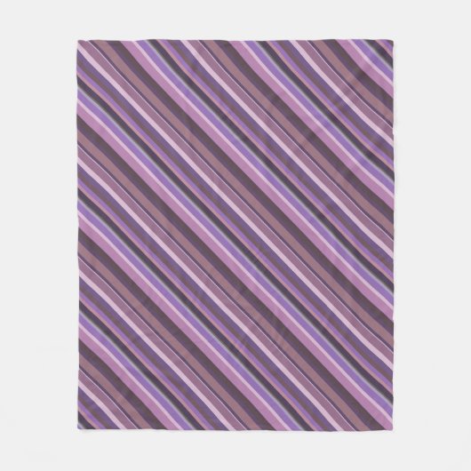 Mauve diagonale Streifen Fleecedecke (Vorderseite)